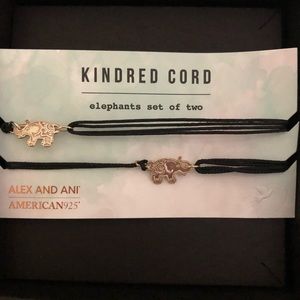 Alex and Ani - Set of 2 Elephant Bracelets